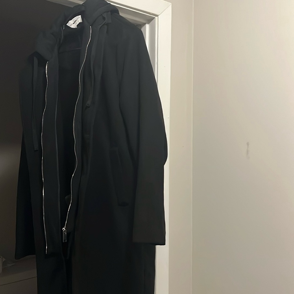 All Black Pea Coat